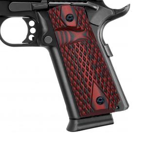 BZ GRIPS 1911 Full Size G10 Gun Grips Big Scoop Texture Fit for Most Government Commander 1911 Pistol H1-DM2