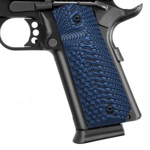 BZ GRIPS 1911 Grips G10 Full Size Government Ambi Safety Cut Custom OPS Eagle Wing Texture H1 A