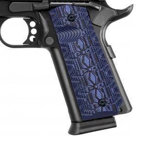 BZ GRIPS Colt 1911 ivory grips for 1911 Full Size Government Commander, OPS Eagle Wing texture with Magwell cut 