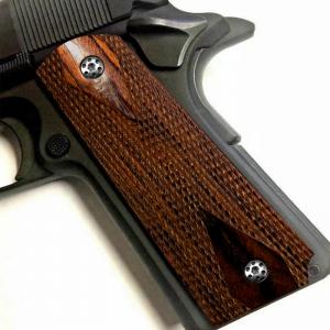 BZ GRIPS Wood Colt 1911 pistol Grips For Full Size Polished