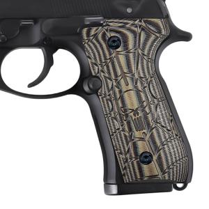 Beretta 92 G10 grips beretta 92 96 Full Size G10 Gun Grips Skull texture