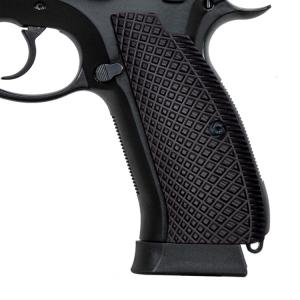 Factory CZ 75/85 Full Size G10 grips gun for CZ Shadow 2 Crosscut texture BLACK