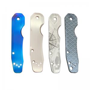 Factory Custom Metal SMOCK Knife Scales for Spyderco Smock