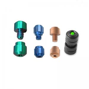 Custom Titanium aluminum Thumb Stud Set Anodized thumbstud