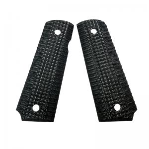 Custom Made Outdoor Shooting Parts High Precision Checkered Black-Grey 1911 Full Size Combat Commander G10 Grips