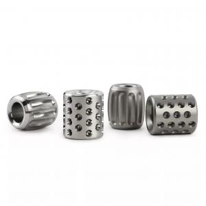 Factory custom Titanium Alloy stainless steel metal Knife Beads EDC Lanyard Beads